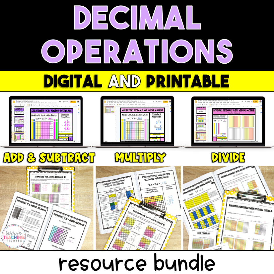 Decimal Operations Bundle Options – Terry's Teaching Tidbits