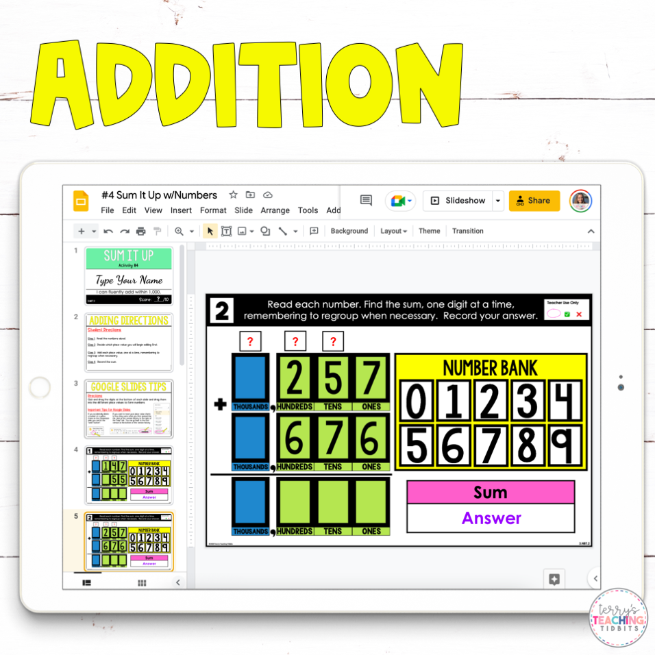 3rd Grade Place Value Activities - Digital – Terry's Teaching Tidbits