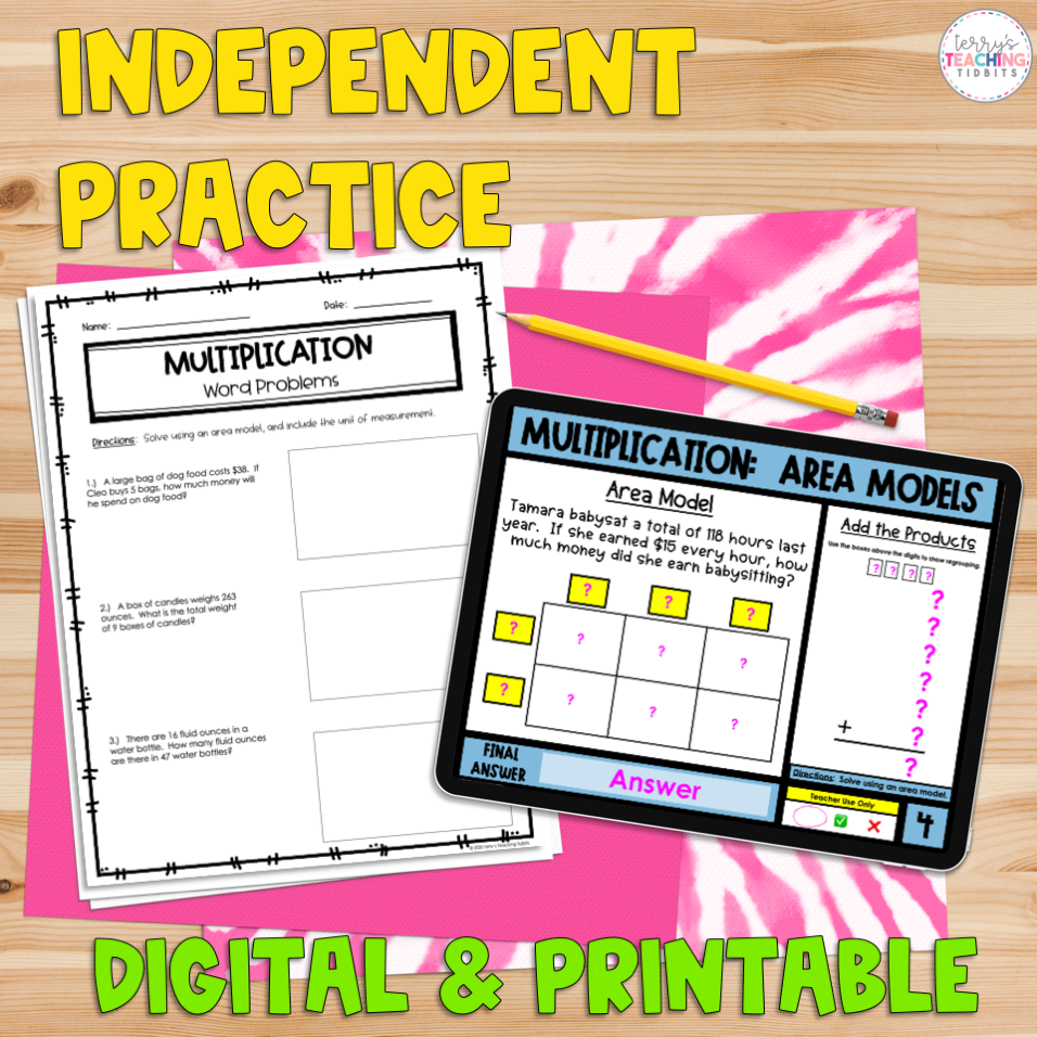 Multiplication Resource Bundle - Digital & Printable – Terry's Teaching ...