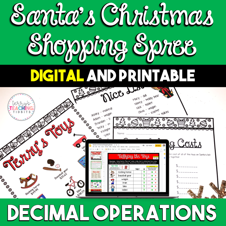 Santa's Christmas Shopping Spree - 5th Grade Decimals Challenge – Terry's Teaching Tidbits santa-s-christmas-shopping-spree-5th-grade-decimals-challenge-terry-s-teaching-tidbits
