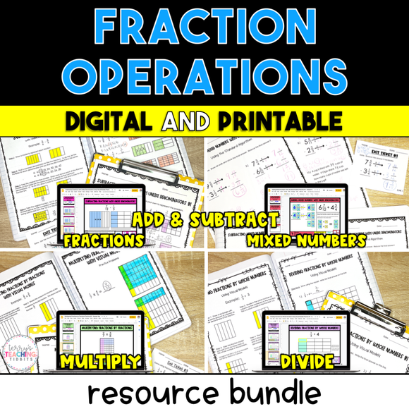 Fraction Operations Resources