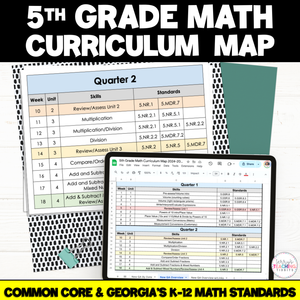 5th Grade Math Curriculum Map *Updated with NEW Georgia Math Standards*