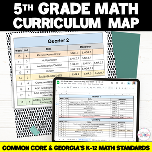 5th Grade Math Curriculum Map *Updated with NEW Georgia Math Standards*