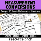 Measurement Conversions - NEW Georgia Math Standards - 5th Grade