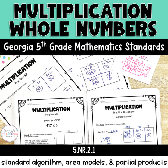 Multiplication Resource Pack - New GA Math Standards