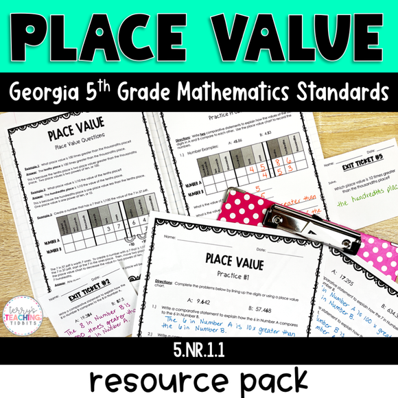 Place Value - NEW Georgia Math Standards for 5th Grade