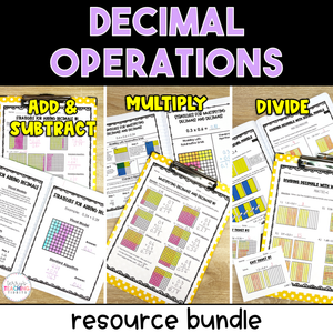 Decimal Operations Resource Bundle - Printable