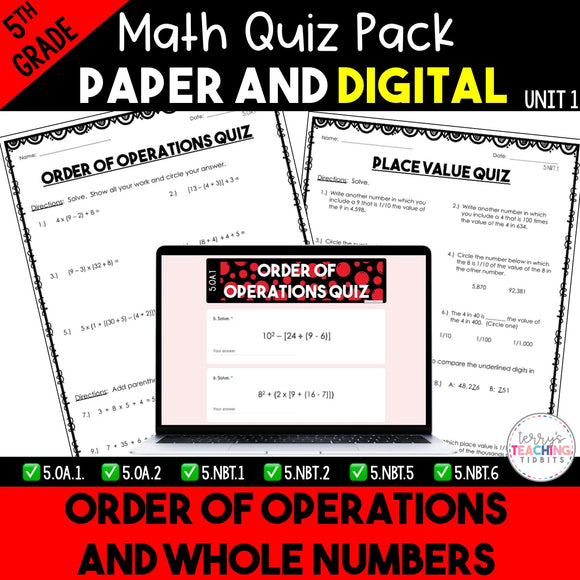 Math Paper 1 Quiz