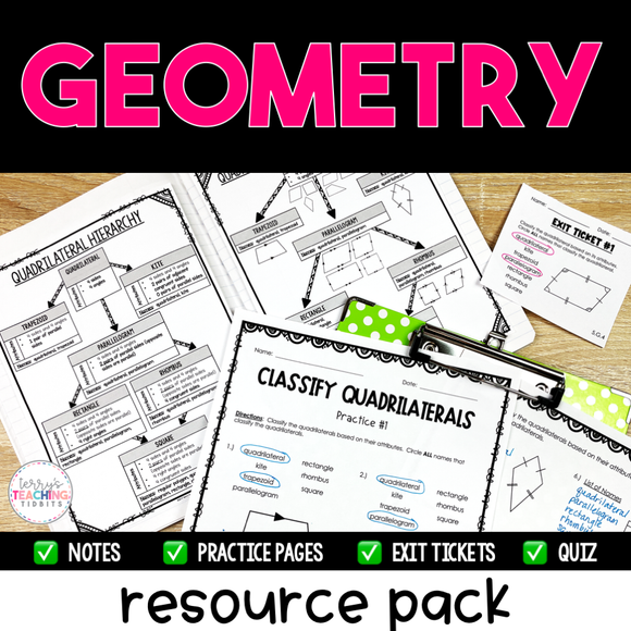 Geometry Resource Pack - Printable