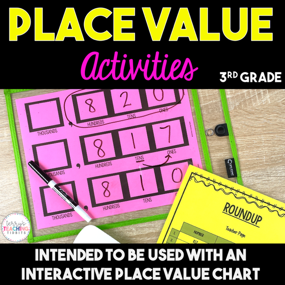 3rd Grade Place Value Activities - Printable