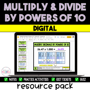 Multiply and Divide by Powers of 10 - Digital
