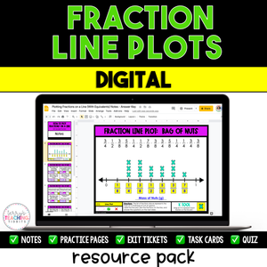 Fraction Line Plot Pack - Digital