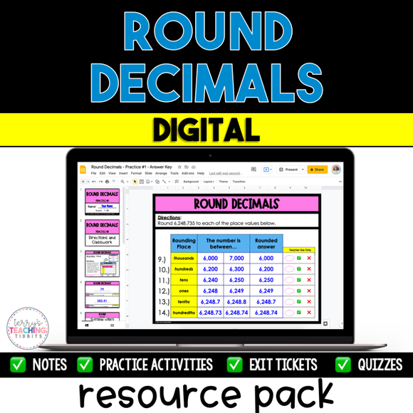 Round Decimals Resource Pack - Digital
