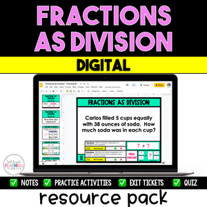 Fractions as Division Resource Pack {Digital}