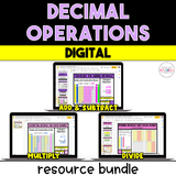 Decimal Operations Resource Bundle - Digital