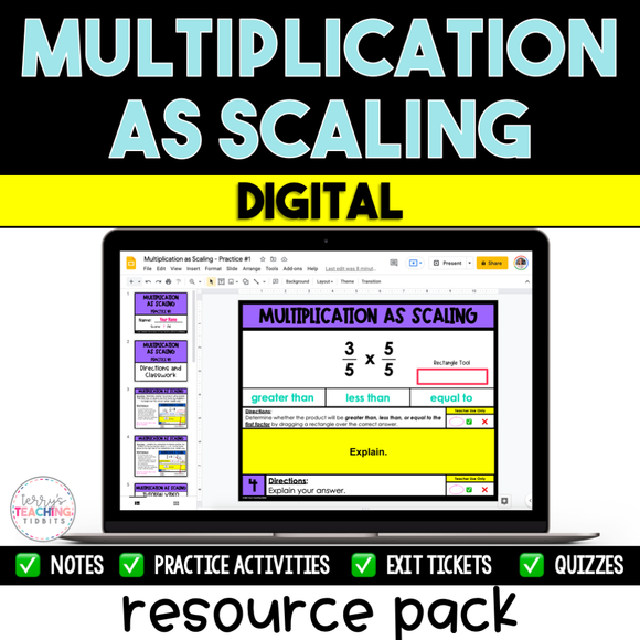 Multiplication as Scaling Resource Pack - Digital