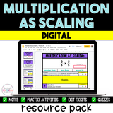 Multiplication as Scaling Resource Pack - Digital