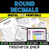 Round Decimals Resource Pack - Digital & Printable