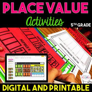 5th Grade Place Value Activities Bundle - Digital & Printable