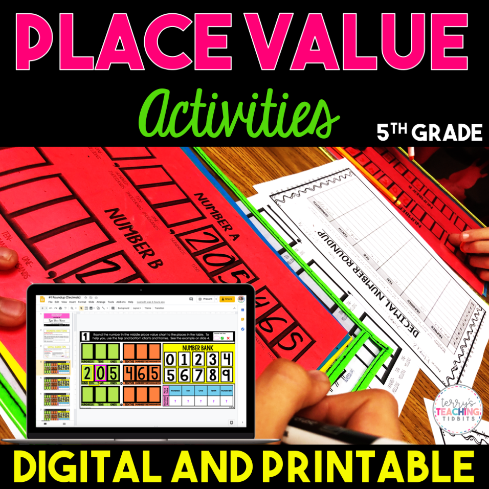 Place Value Charts and Activities – Terry's Teaching Tidbits