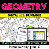 Geometry Resource Bundle - Digital & Printable