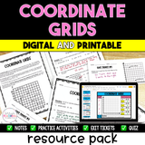 Coordinate Grids Resource Bundle - Digital & Printable
