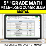 5th Grade Math Curriculum Bundle - Digital - Entire Year!