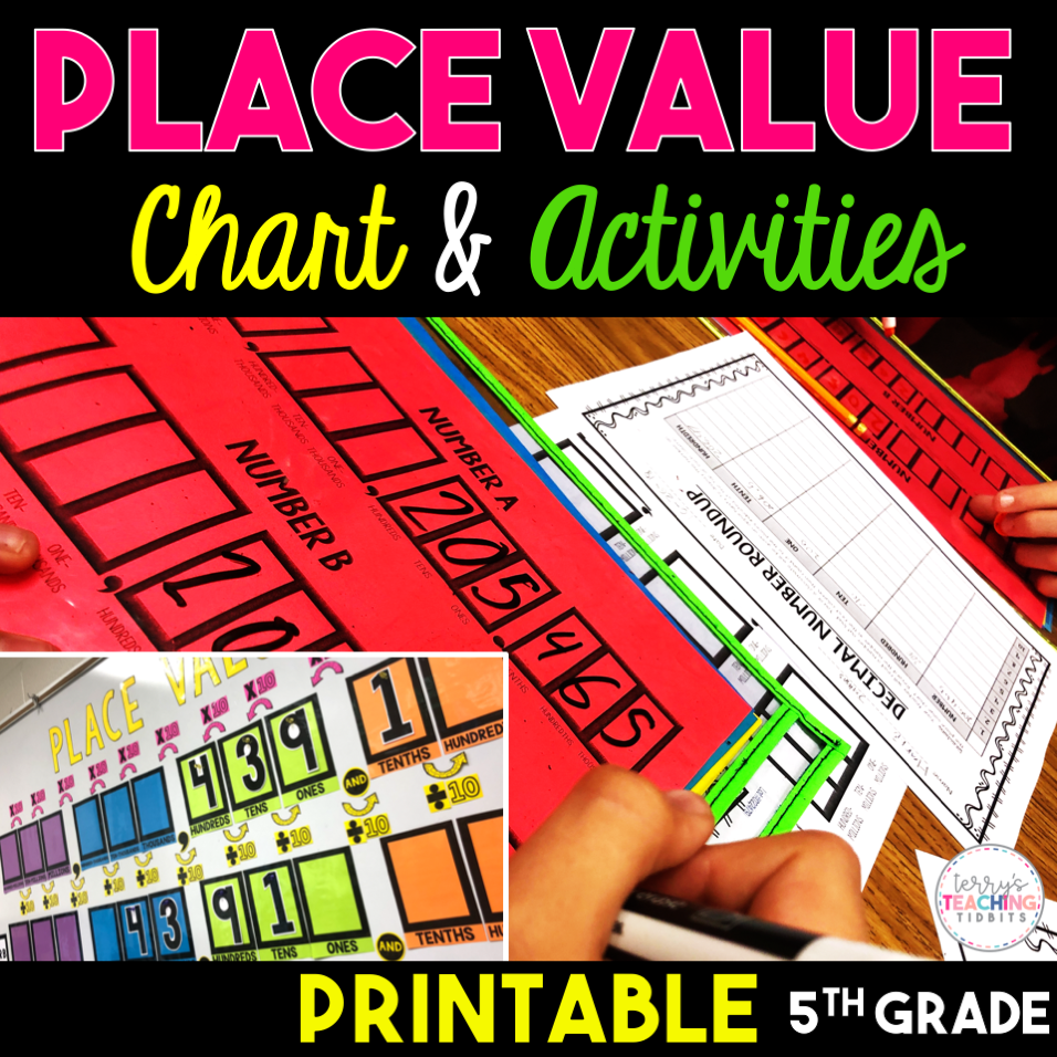 Place Value Charts and Activities – Terry's Teaching Tidbits