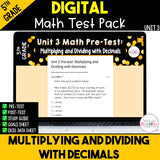 Multiplying and Dividing with Decimals Test (Digital)