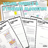Multiply Fractions Printable Resource Pack - Visual Models Included