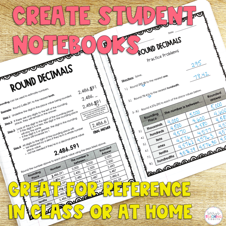 Round Decimals Resource Pack - Digital & Printable – Terry's Teaching ...