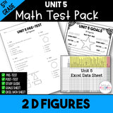 5th Grade Unit 5 Math Test Pack {Paper}