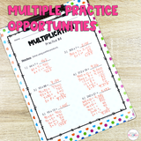Multiplication Resource Pack - Printable
