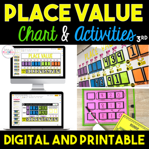 3rd Grade Place Value Bundle - Digital & Printable