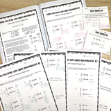 Add and Subtract Fractions - Visual Models Included - Printable