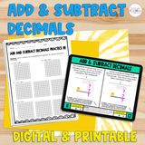 Decimal Operations Resource Bundle - Digital & Printable