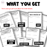 Order of Operations with Grouping Symbols Resource Pack - Printable