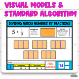 Divide Fractions with Visual Models Included - Digital