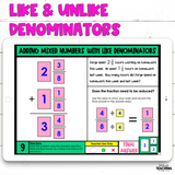 Add and Subtract Mixed Numbers - Digital & Printable