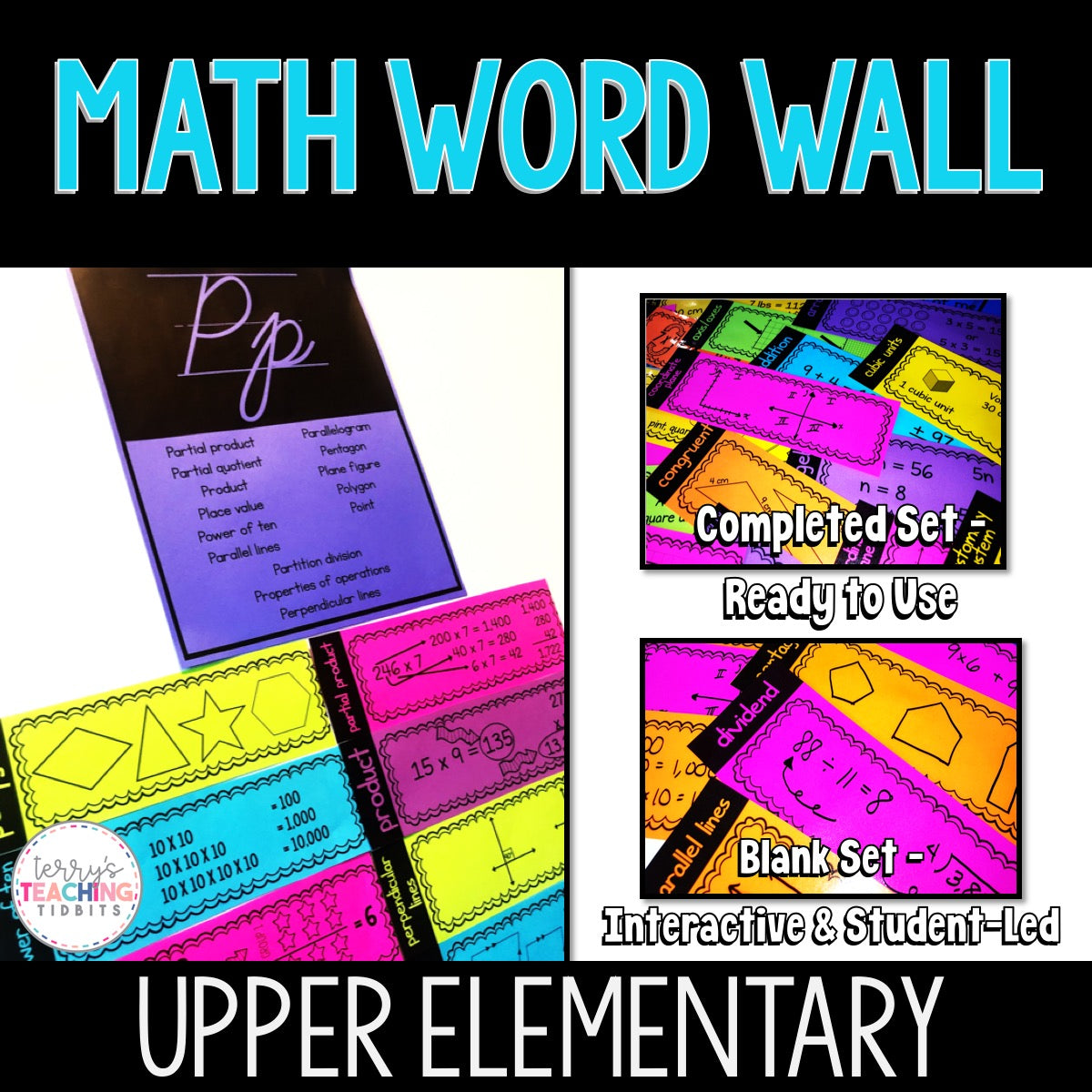 Irregular Math Vocabulary Word Walls