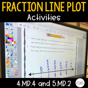 Fraction Line Plot Activities