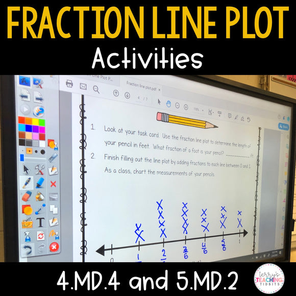 Fraction Line Plot Activities