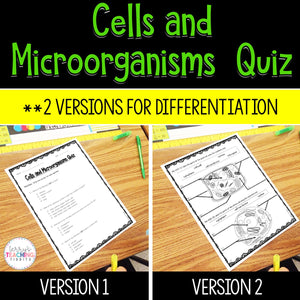 Life Science: Cells and Microorganisms Differentiated Quiz
