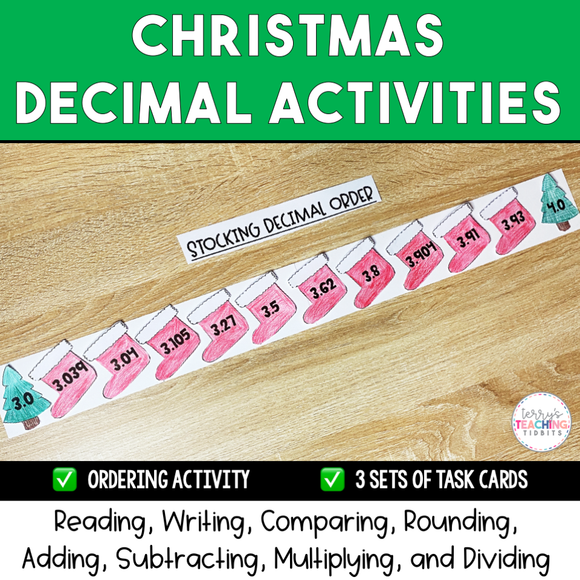 Christmas Decimal Activities {Printable}