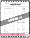 Numbers and Operations in Base Ten Printable Test Pack {3rd Grade Unit 1}