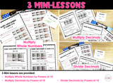 Multiply and Divide by Powers of 10 - NEW Georgia Math Standards for 5th Grade - Bundle