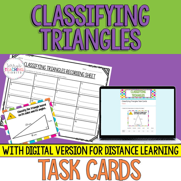 Classify Triangles Task Cards