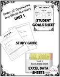 Order of Operations and Whole Numbers Printable Assessment Bundle - 5th Grade Math Unit 1