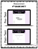 Measurement Digital Math Test Pack {4th Grade Unit 7}