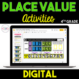 4th Grade Place Value Activities - Digital
